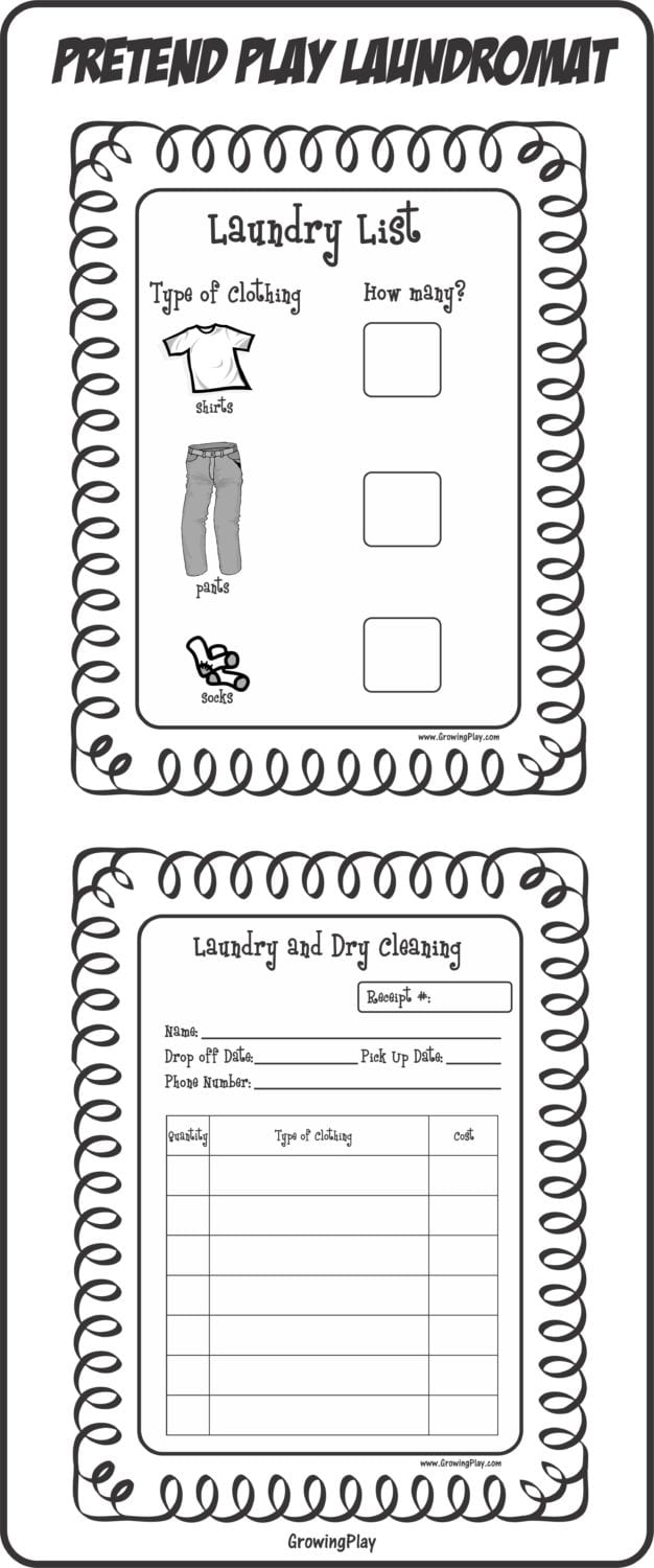 play pretend laundry - Growing Play