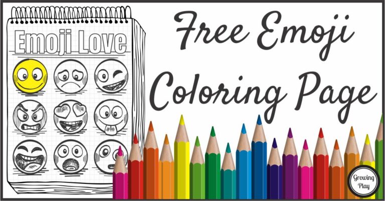 Emoji Coloring Page Free from Growing Play - Growing Play