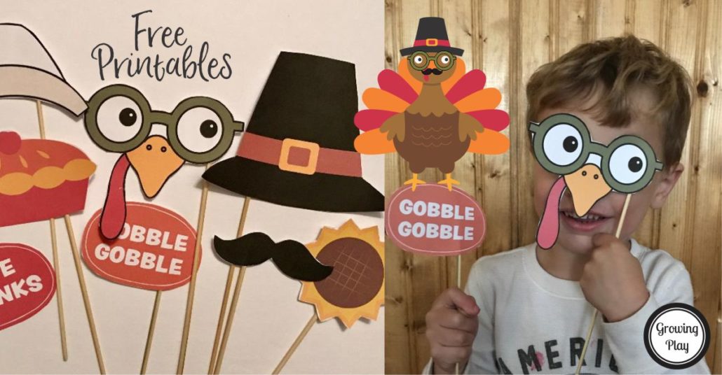 Thanksgiving Photo Booth Props Growing Play