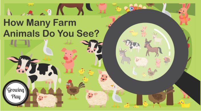 How Many Farm Animals Do You See? - Visual and Counting Game - Growing Play