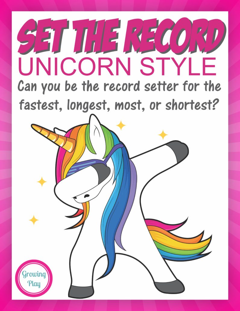 Set the Record Unicorn Style from Growing Play