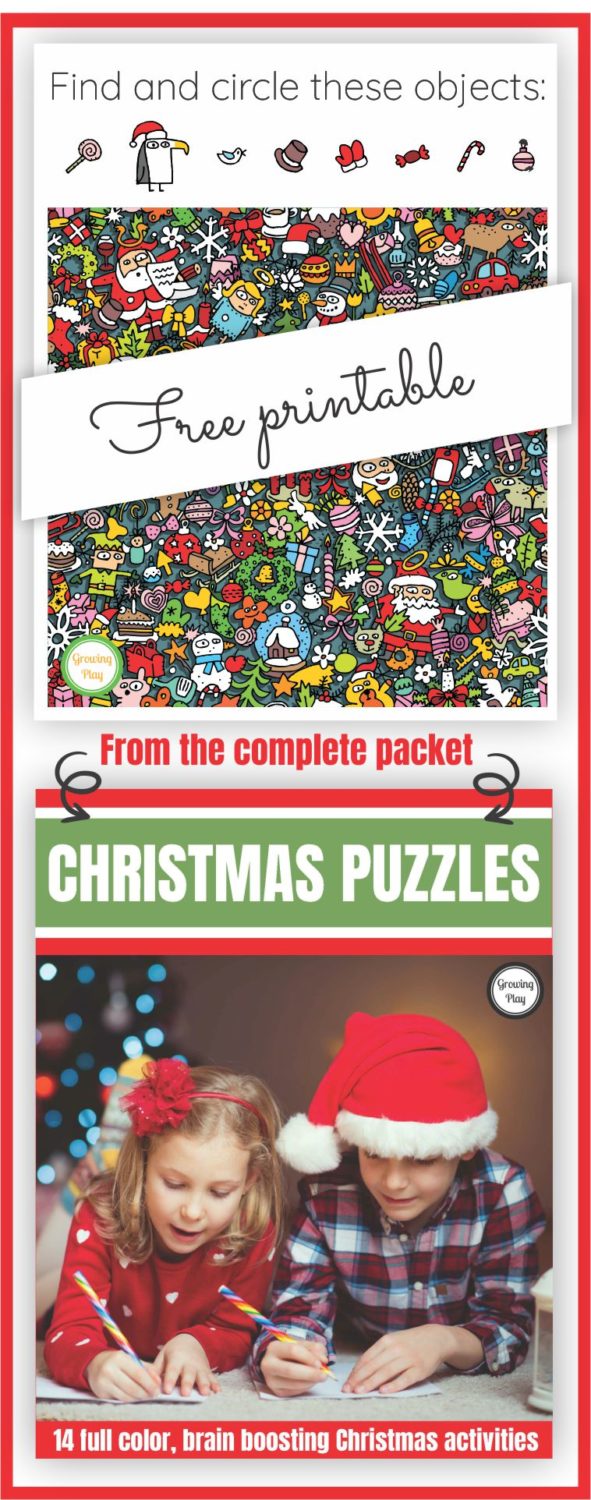 Look And Find Christmas Free Printable Growing Play