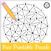 Number Puzzle Free Printable - Growing Play