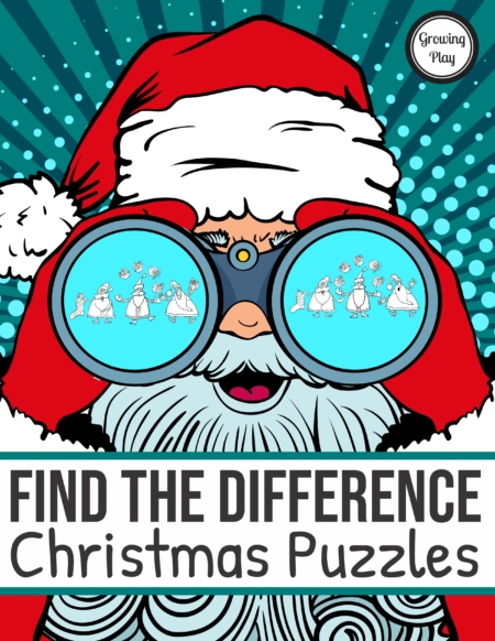 Christmas Spot the Difference FREE Puzzle - Growing Play