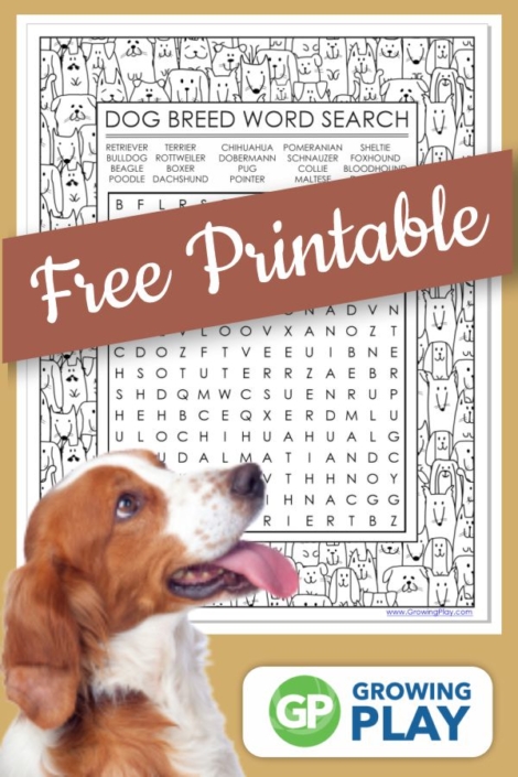 Dog Breeds Word Search Free Printable Growing Play Dog Breeds Word Search Free Printable Growing Play