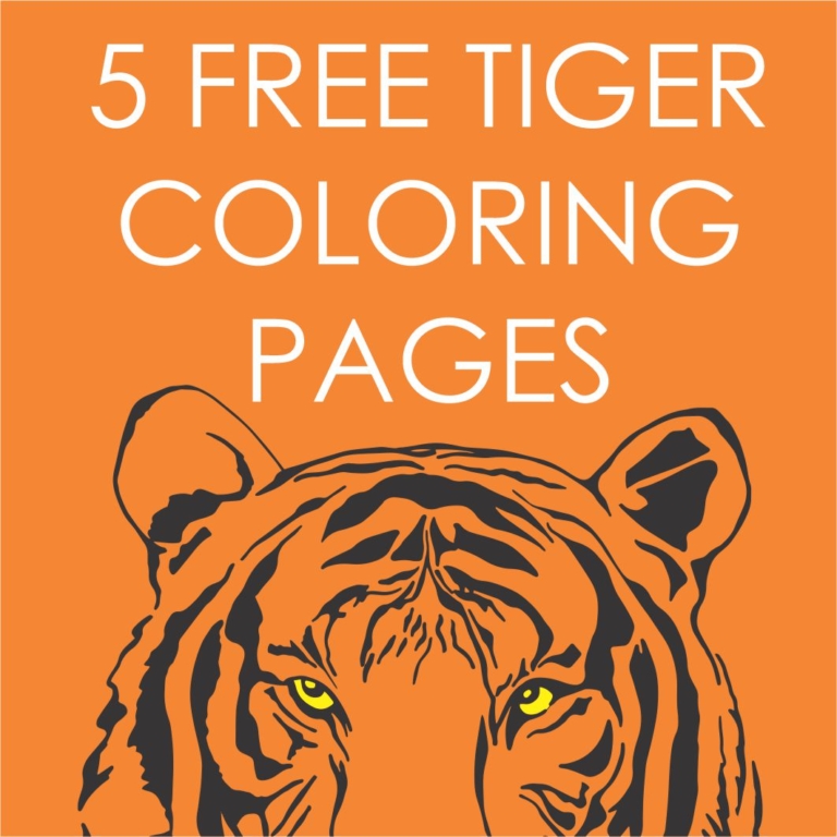 Tiger Coloring Pages Growing Play