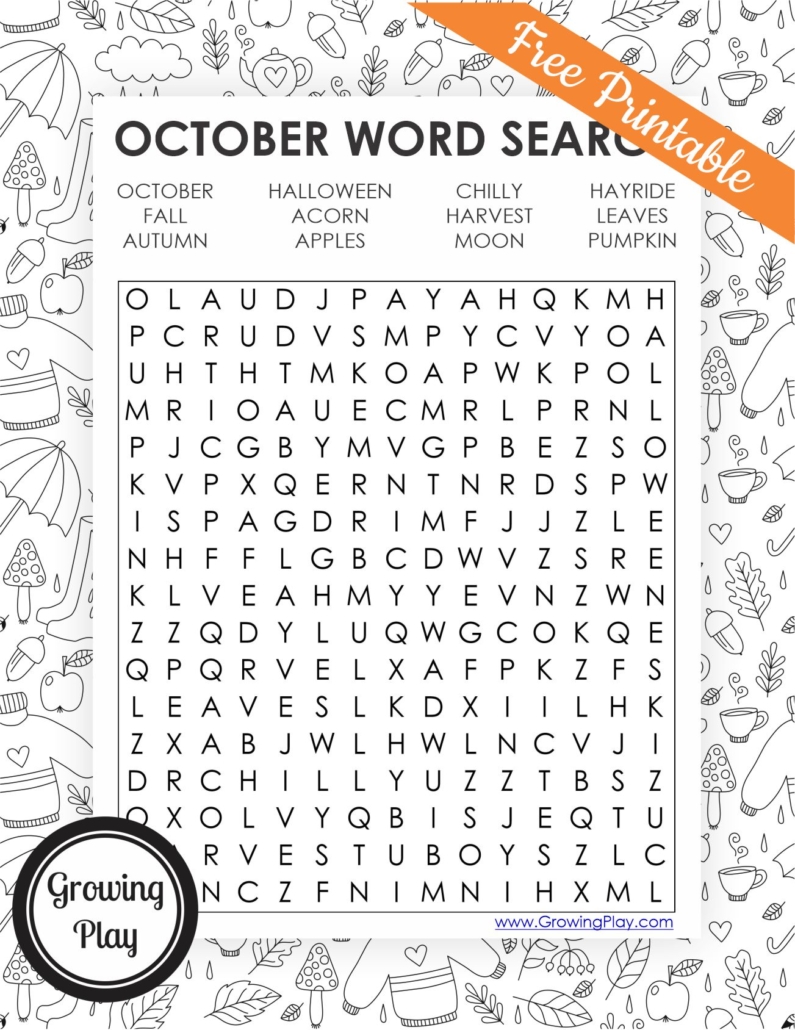 Free Halloween Printables Word Search 2022 Get Halloween 2022 Update