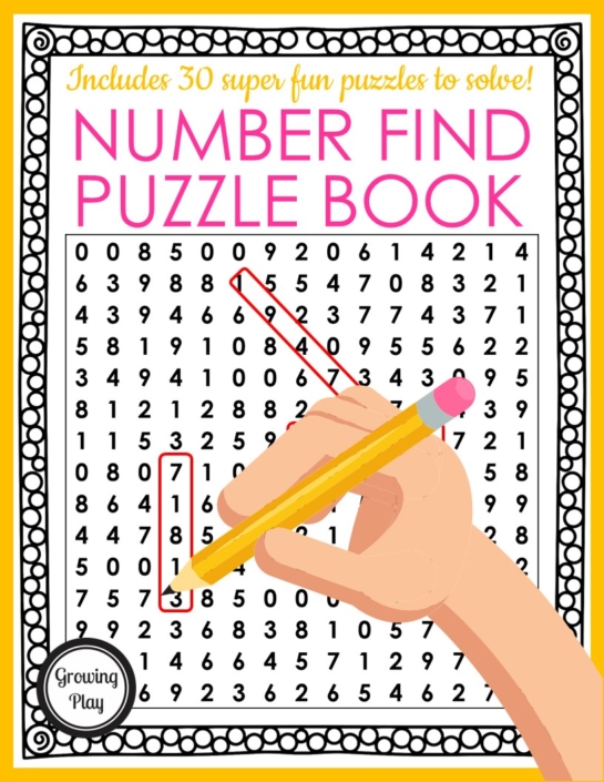 Number Find Puzzle Packet Growing Play