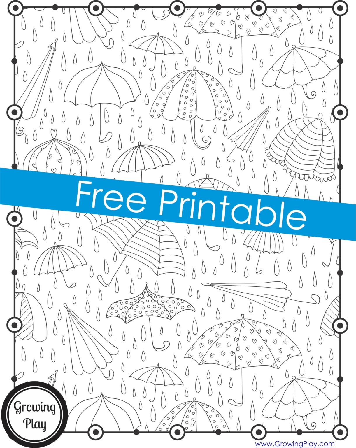 April Showers Coloring Pages - April Showers Coloring Pages 2 1221x1536 