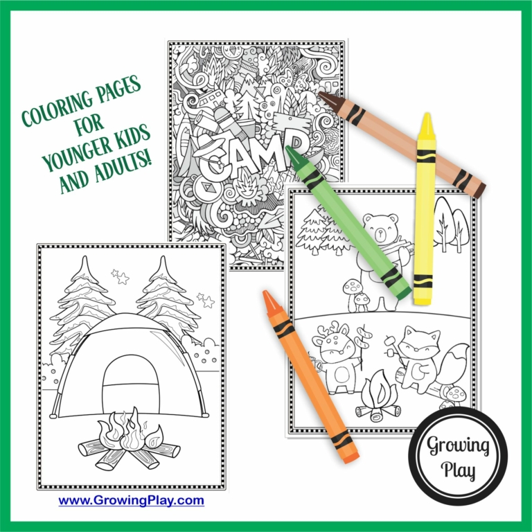 Camping Word Search Printable - Growing Play