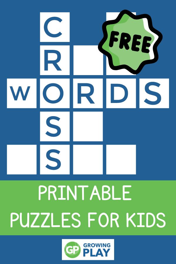 Word Puzzles For Kids Printable