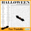 Hard Halloween Word Search Free Printable - Growing Play