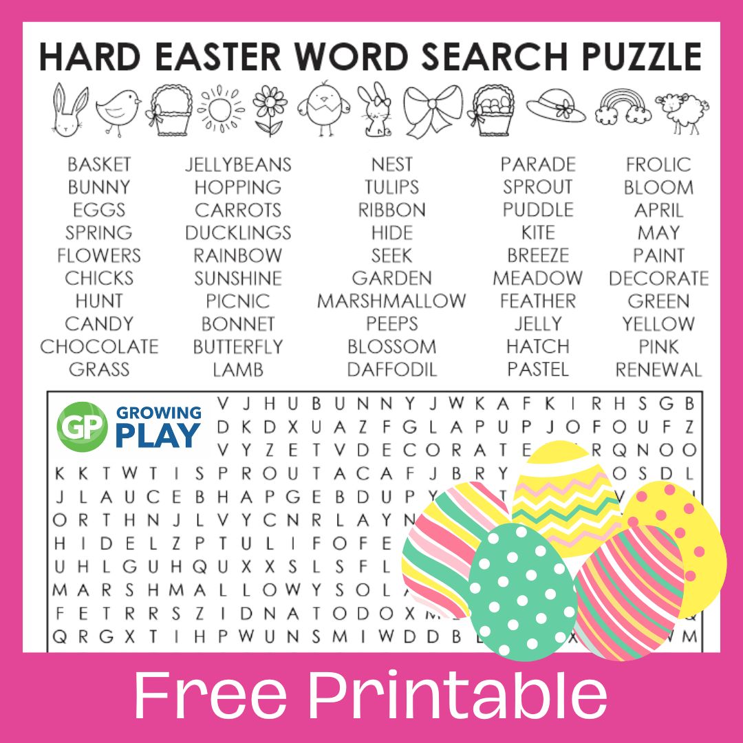 Papercraft Printable Easter Word