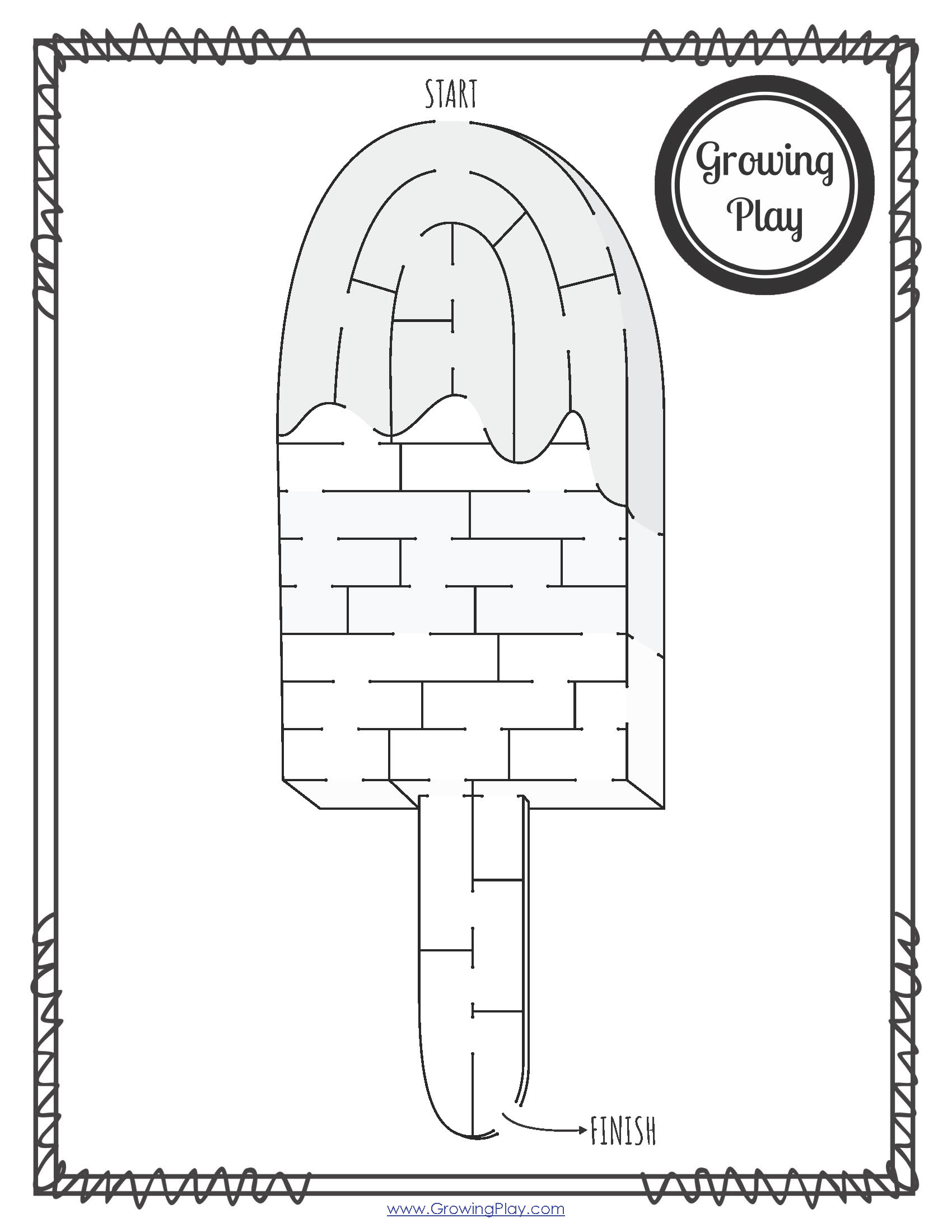 Ice Cream Mazes Printable Free PDF Growing Play